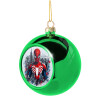 Green Christmas tree ornament ball 8cm