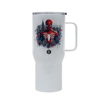 Spiderman City, Mega Stainless steel Tumbler with lid, double wall 750L