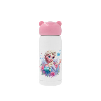 Elsa Princess, Pink stainless steel thermal flask, 320ml