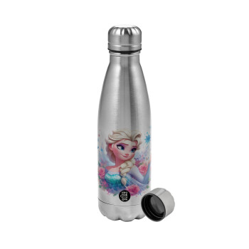 Elsa Princess, Metallic water bottle, stainless steel, 750ml