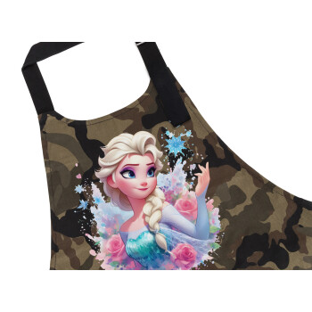 Elsa Princess, Ποδιά Σεφ με τσέπες, Βαμβακερή, Camouflage (ΕΝΗΛΙΚΩΝ, 100% COTTON)