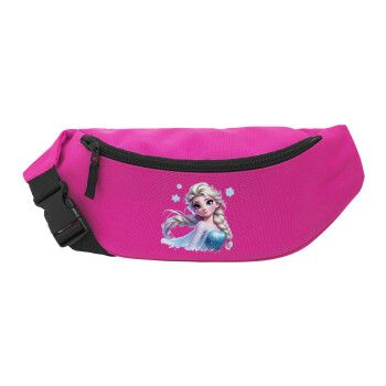 Elsa Princess, Unisex waist bag (banana) in PINK color with 2 pockets