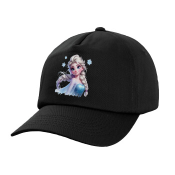 Elsa Princess, Child's Baseball Cap, 100% Cotton, Black