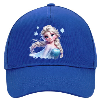 Elsa Princess, Ultimate Adult Hat BLUE, (100% COTTON DRILL, ADULT, UNISEX, ONE SIZE)