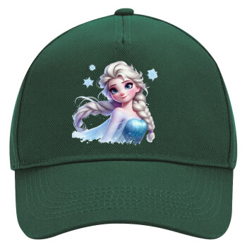 Elsa Princess, Adult Ultimate Hat GREEN, (100% COTTON DRILL, ADULT, UNISEX, ONE SIZE)