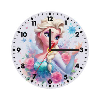 Elsa Princess, Wooden wall clock (20cm)