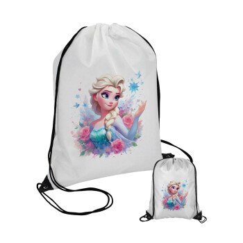 Elsa Princess, Pouch bag with black cords (1 piece)