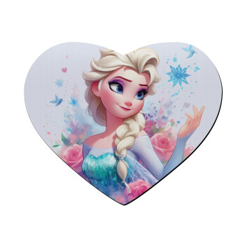 Elsa Princess, Mousepad καρδιά 23x20cm