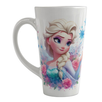 Elsa Princess, Κούπα κωνική Latte Μεγάλη, κεραμική, 450ml