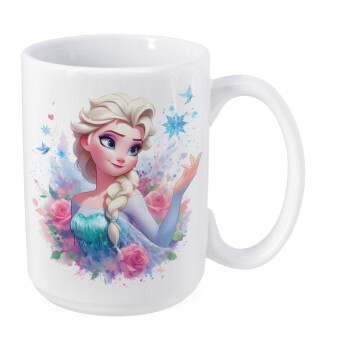 Elsa Princess, Κούπα Mega, κεραμική, 450ml