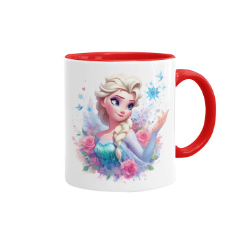 Elsa Princess, Mug colored red, ceramic, 330ml