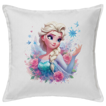 Elsa Princess, Sofa cushion White 50x50cm includes filling