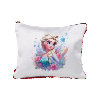 Elsa Princess, Red sequin cosmetic bag