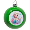 Green Christmas tree ornament bauble 8cm