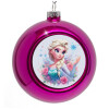 Purple Christmas tree ornament bauble 8cm