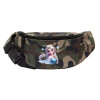 Unisex waist bag (banana) in Jungle camouflage color with 2 pockets