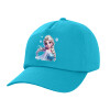 Adult Baseball Cap, 100% Cotton, Blue (COTTON, ADULT, UNISEX, ONE SIZE)