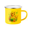 Yellow Enamel Metallic Cup 360ml