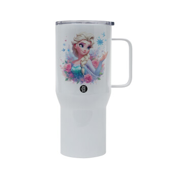 Elsa Princess, Mega Stainless steel Tumbler with lid, double wall 750L