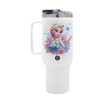 Elsa Princess, Mega Tumbler με καπάκι, διπλού τοιχώματος (θερμό) 1,2L