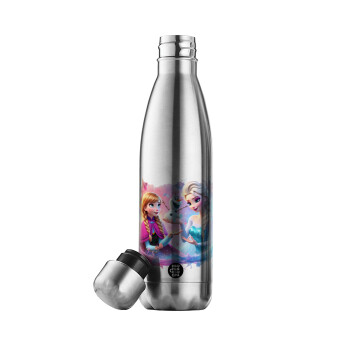 Elsa & Anna Princess, Inox (Stainless steel) double-walled metal mug, 500ml