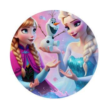 Elsa & Anna Princess, Mousepad Round 20cm