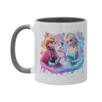 Elsa & Anna Princess, Mug colored grey, ceramic, 330ml