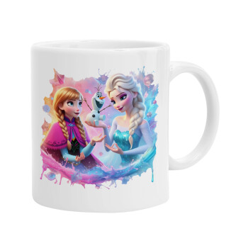 Elsa & Anna Princess, Ceramic coffee mug, 330ml