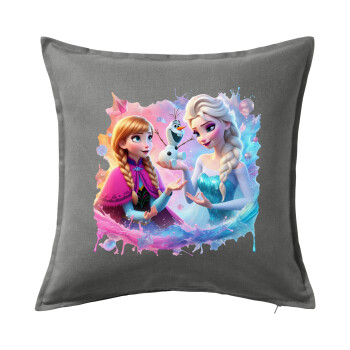 Elsa & Anna Princess, Sofa cushion Grey 50x50cm includes filling