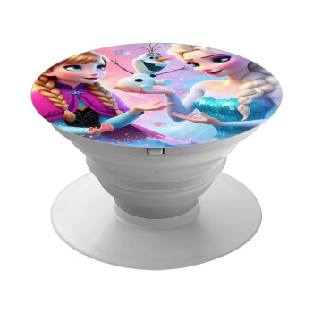 Elsa & Anna Princess, Phone Holders Stand  White Hand-held Mobile Phone Holder