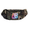 Unisex waist bag (banana) in Jungle camouflage color with 2 pockets