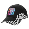 Adult Ultimate BLACK RACING Cap, (100% COTTON DRILL, ADULT, UNISEX, ONE SIZE)