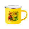 Yellow Enamel Metallic Cup 360ml