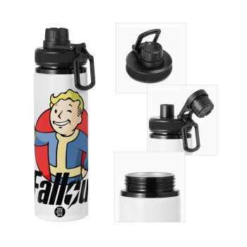 Fallout Vault Boy, Μεταλλικό παγούρι νερού με καπάκι ασφαλείας, αλουμινίου 850ml