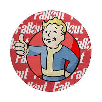 Fallout Vault Boy, Επιφάνεια κοπής γυάλινη στρογγυλή (30cm)