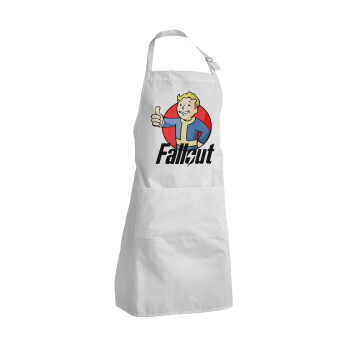 Fallout Vault Boy, Adult Chef Apron (with sliders and 2 pockets)