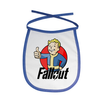 Fallout Vault Boy, Σαλιάρα μωρού αλέκιαστη με κορδόνι Μπλε