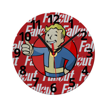 Fallout Vault Boy, Ρολόι τοίχου γυάλινο (20cm)