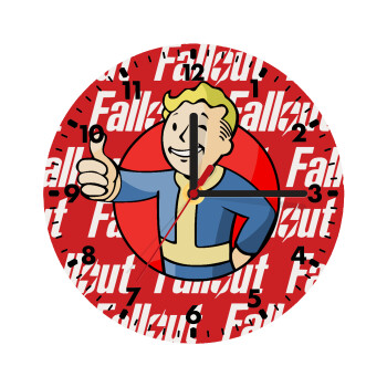 Fallout Vault Boy, Wooden wall clock (20cm)