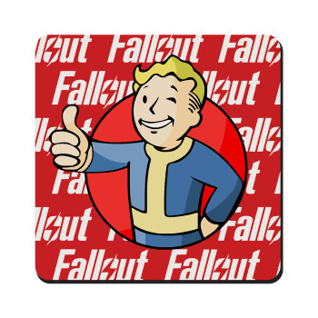 Fallout Vault Boy, Τετράγωνο μαγνητάκι ξύλινο 9x9cm