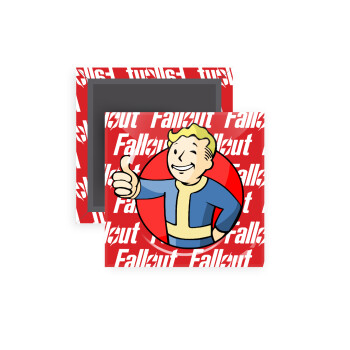 Fallout Vault Boy, Μαγνητάκι ψυγείου τετράγωνο διάστασης 5x5cm