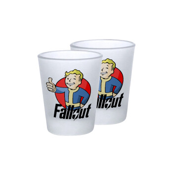 Fallout Vault Boy, Σφηνοπότηρα γυάλινα 45ml του πάγου (2 τεμάχια)