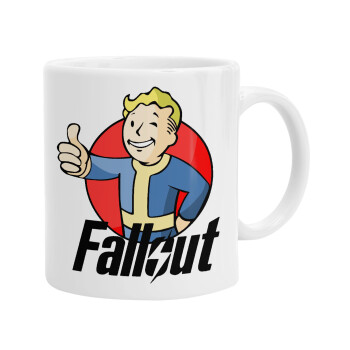 Fallout Vault Boy, Ceramic coffee mug, 330ml (1pcs)