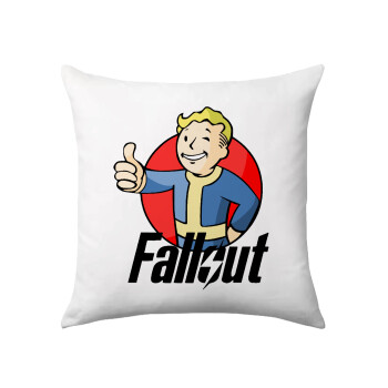 Fallout Vault Boy, Μαξιλάρι καναπέ 40x40cm περιέχεται το  γέμισμα