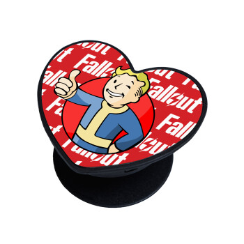 Fallout Vault Boy, Phone Holders Stand  καρδιά Μαύρο Βάση Στήριξης Κινητού στο Χέρι