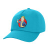 Children's Baseball Cap, 100% Cotton Twill, Blue (COTTON, CHILDREN, UNISEX, ONE SIZE)