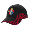 Adult Cap RACING Ultimate Black/Red, (100% COTTON DRILL, ADULT, UNISEX, ONE SIZE)