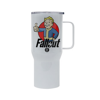 Fallout Vault Boy, Mega Stainless steel Tumbler with lid, double wall 750L