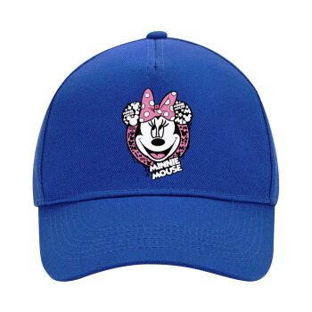 Minnie mouse, Ultimate Adult Hat BLUE, (100% COTTON DRILL, ADULT, UNISEX, ONE SIZE)