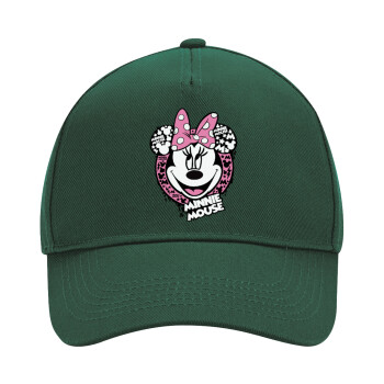 Minnie mouse, Adult Ultimate Hat GREEN, (100% COTTON DRILL, ADULT, UNISEX, ONE SIZE)